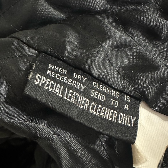 Vintage Tannery West Black Leather Moto Jacket Size M Biker - Picture 2 of 5